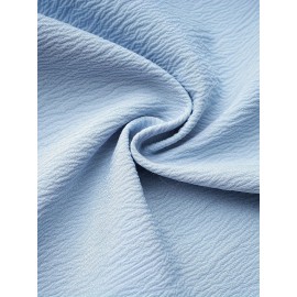 Colorblock Polo Collar Button Shirt, Casual Long Sleeve Shirt For Spring & Fall, Women's Clothing