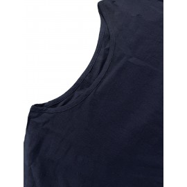 Ruffle Hem Solid Blouse, Casual Crew Neck Long Sleeve Blouse, Women's Clothing