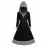 Contrast Trim Drawstring Hooded Dress, Casual Long Sleeve Dress For Spring & Fall, Women's Clothing